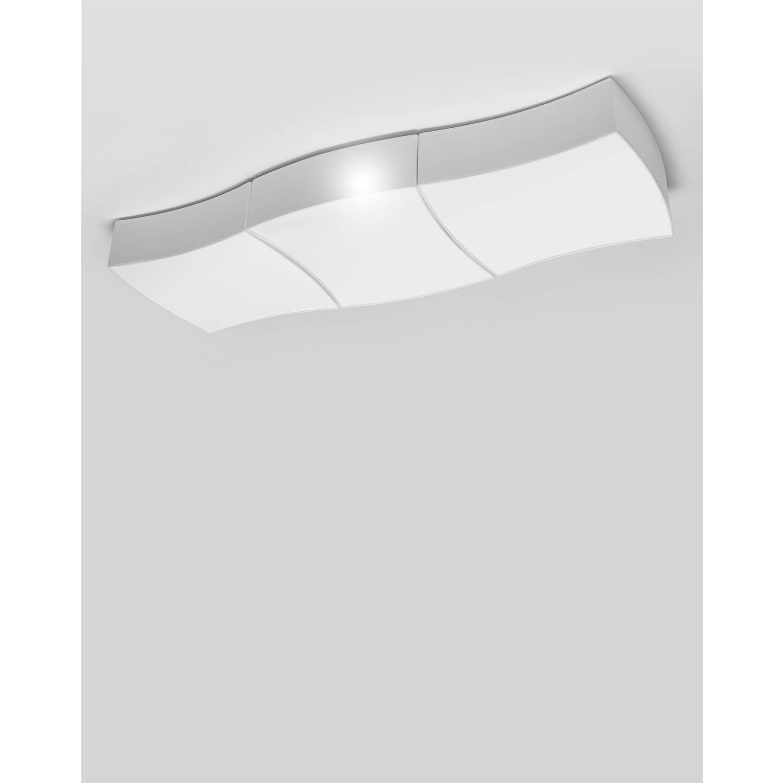Sollux Square SL.1055 plafon lampa sufitowa 3X60W E27 biały 