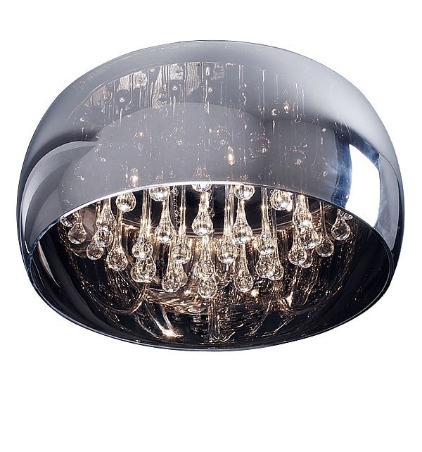 Plafon Zuma Line Crystal C0076-06X-F4FZ lampa sufitowa kryształowa wisząca 50 cm 6x40W G9 chrom - wysyłka w 24h