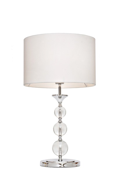 Lampa stołowa Zuma Line Rea RLT93163-1W lampka oprawa 1x40W E27 biała + żarówka LED za 1 zł GRATIS!