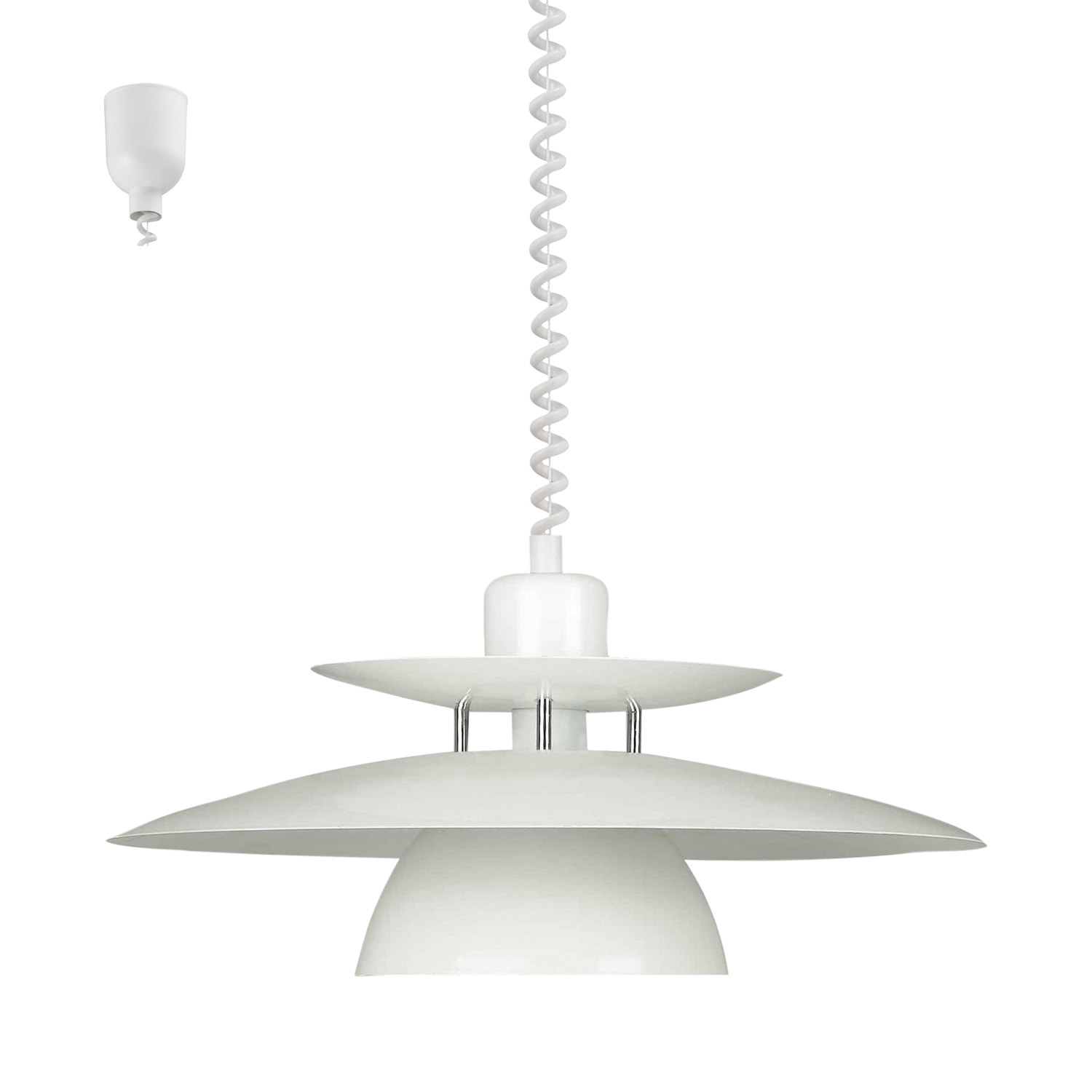 Lampa wisząca Eglo Brenda 87055 zwis 1x60W E27 biały
