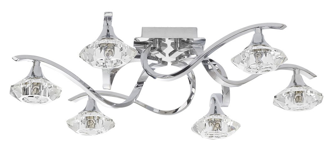 Nowodvorski Tesalli VI 4653 plafon lampa sufitowa 6x40W G9 chrom kryształ - wysyłka w 24h