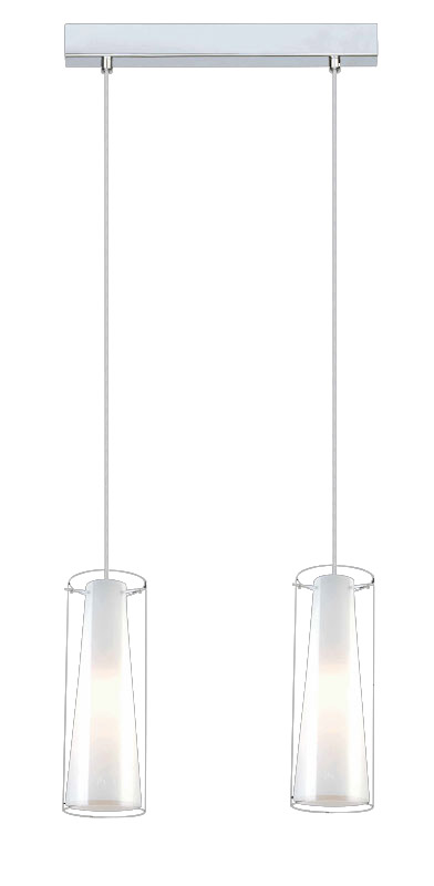 Lampa wisząca Italux Carole MDM1668/2B zwis żyrandol 2x60W E27 chrom