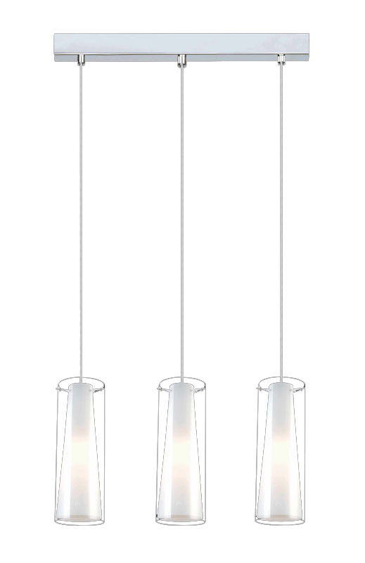 Lampa wisząca Italux Carole zwis żyrandol 3x60W E27 chrom MDM-1668/3B