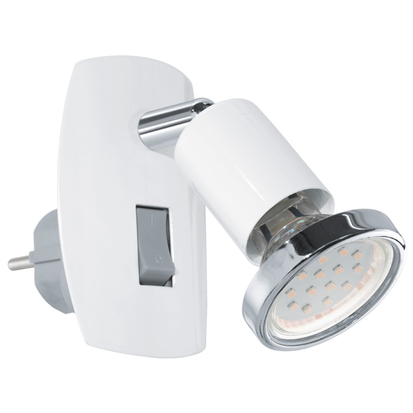 Lampka Eglo Mini 4 92925 1x3W GU10-LED biała / chrom  - wysyłka w 24h