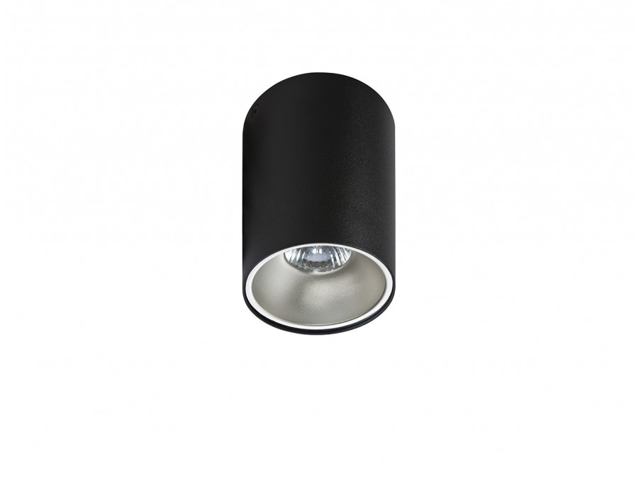 Azzardo Remo 1 AZ0818 GM4103 BK Plafon lampa sufitowa spot 1X50W GU10 czarny - bez odbłyśnika